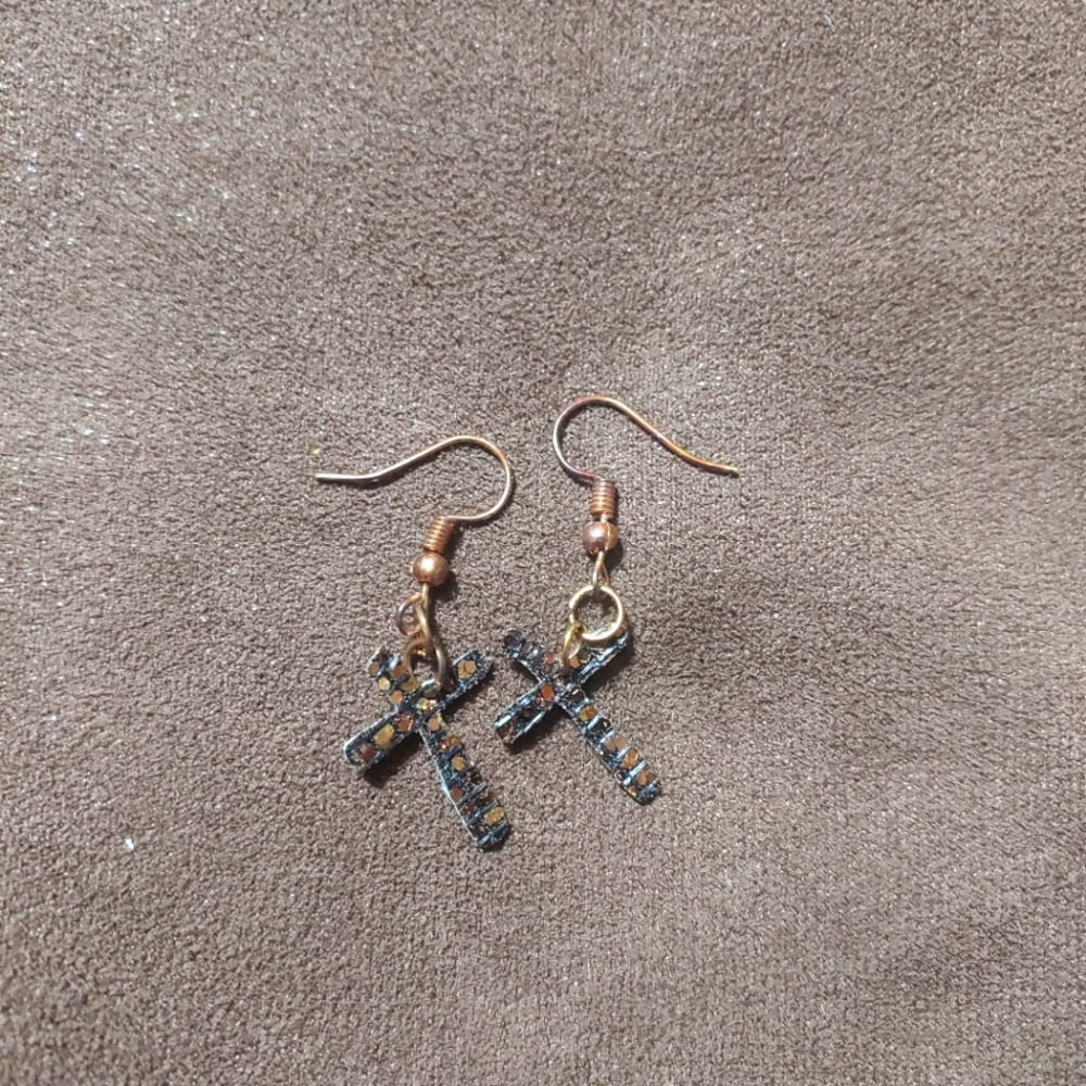 Cross earrings